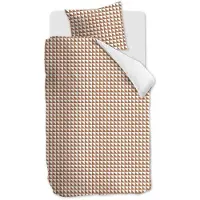 Ambiante Housse de Couette Ambiante Faas Brique Rouge Coton-140 x 200 / 220 cm | 1-personne