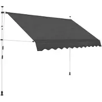 vidaXL Store rétractable manuel 250 cm Anthracite
