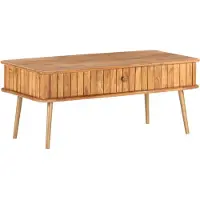 vidaXL Table basse 100x50x40 cm en bois massif d'acacia