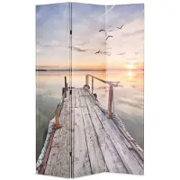 vidaXL Cloison de séparation pliable 120 x 170 cm Lac