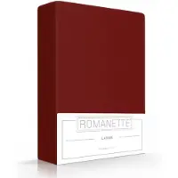 Romanette Drap Romanette Rouge Bordeaux (Coton)-150 x 250 cm (1-personne)