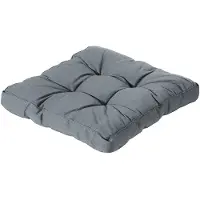 Madison Coussin Salon de Jardin Madison Assise Florance Rib Grey (73 x 73 cm)