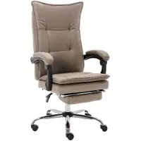 vidaXL Chaise de bureau Taupe Tissu