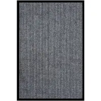 vidaXL Paillasson rayé Gris 80x120 cm