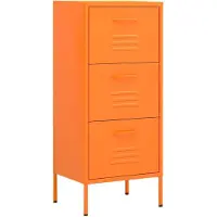 vidaXL Armoire de rangement Orange 42,5x35x101,5 cm Acier