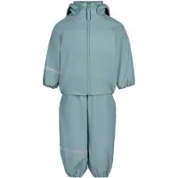 CeLaVi Vêtements de Pluie av. Bretelles - Recyclé PU - Fumée Blu - - 80 - Vêtements de Pluie