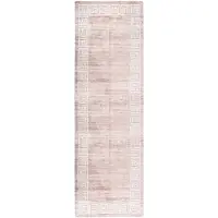 vidaXL Tapis lavable antidérapant 80x300 cm Beige