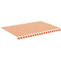 vidaXL Toile de store jaune et orange 4,5x3 m
