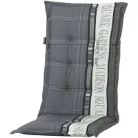 Madison Coussin de Chaise Extérieure Madison Garden Grey (Dossier Bas)