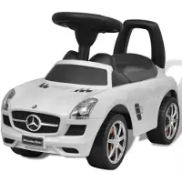 vidaXL Voiture à pousser par pieds pour enfants blanc