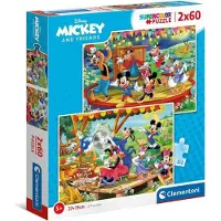 Clementoni , le Puzzle européen Made in Italie Puzzle 2 Puzzles - Mickey and Friends - 2x60 Pièces - 51 à 99 pièces