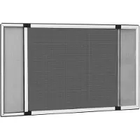 vidaXL Moustiquaire extensible pour fenêtre Blanc (75-143)x50 cm