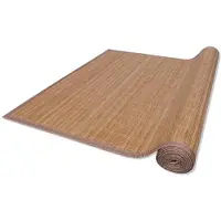 vidaXL Tapis en bambou brun à latte Rectangulaire 80 x 300 cm