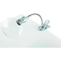 Alco Loupe ronde plastique/métal 2 à 4 fois argentée