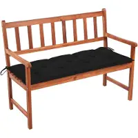vidaXL Banc de jardin avec support 120 cm bois massif acacia