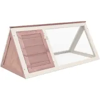 vidaXL Clapier pour petits animaux/lapins Bois brun