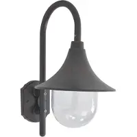 Kamome Vidaxl Gartenwandlampe E27 42 cm Aluminium Bronze