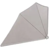 vidaXL Parapluie de balcon pliable Crème 160Ã240 cm