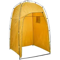 vidaXL Tente de douche/toilettes/vestiaires Jaune