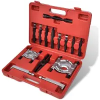 vidaXL Kit d'extracteur de roulement de roue 14 pièces