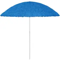 vidaXL Parasol Hawaii bleu 300 cm
