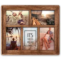 Zep Mosel 15x10 Wood Photo Frame Marron Enfants