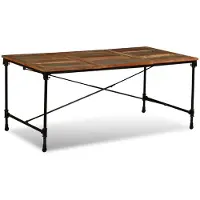 vidaXL Table de salle à manger en vieux bois massif 180 cm