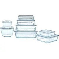 Pyrex Cook & Freeze Plat à four avec couvercle - Set de 8 pièces - Verre -