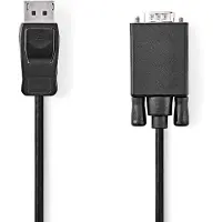 Ginza.se Câble Vga Displayport Mâle Vers Vga Mâle Nickelé 1080p Pvc Ccgb37301bk20 2 M