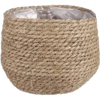 Mica Decorations Panier à plantes Jorck - H19 x Ø22 cm - Seagrass - Light brown
