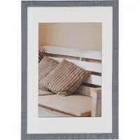 Henzo Bois flotté 40x60 Cadre bleu -