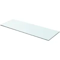 vidaXL Panneau pour étagère Verre transparent 70 x 25 cm