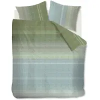 Kardol Housse de Couette Kardol Tabby Vert Satin-200 x 200 / 220 cm | 2-personnes