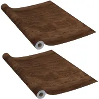 vidaXL Films autoadhésifs pour portes 2 pcs Chêne foncé 210x90 cm PVC