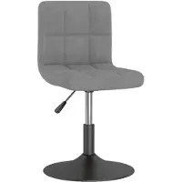 vidaXL Tabouret de bar pivotant gris clair velours