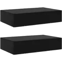 vidaXL Housses de salon de jardin 2 pcs 12 œillets 325x205x70 cm