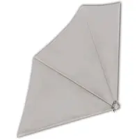 vidaXL Auvent latéral pliable de balcon Crème 140x140 cm
