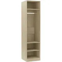 vidaXL Garde-robe Chêne sonoma 50x50x200 cm Bois d'ingénierie