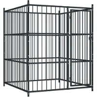 vidaXL Niche d'extérieur pour chiens 150 x 150 x 185 cm