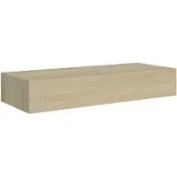 vidaXL Étagère à tiroir murale chêne 60x23,5x10 cm MDF