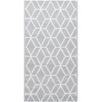 vidaXL Tapis d'extérieur ARAKIL Gris 80x150 cm PP