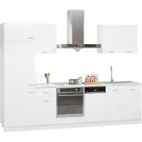 vidaXL Kitchenette Lyon 7 pièces blanc bois composite