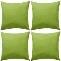 vidaXL Oreiller d'extérieur 4 pcs 45 x 45 cm Vert pomme