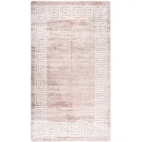 vidaXL Tapis lavable antidérapant 190x300 cm beige