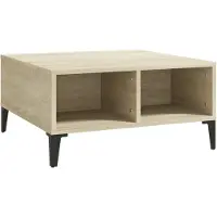 vidaXL Table basse en chêne Sonoma 60x60x30 cm Bois composite