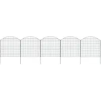 vidaXL Kit de clôture de jardin Convex 77,5x78,5 cm Vert