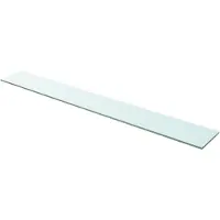 vidaXL Panneau d’étagère Verre transparent 110 x 15 cm