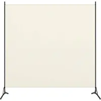 vidaXL Cloison de séparation blanc 175x180 cm tissu