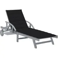 vidaXL Bain de soleil avec support acacia massif