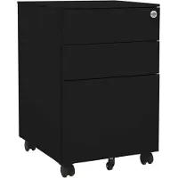vidaXL Classeur mobile Noir 39x45x60 cm Acier